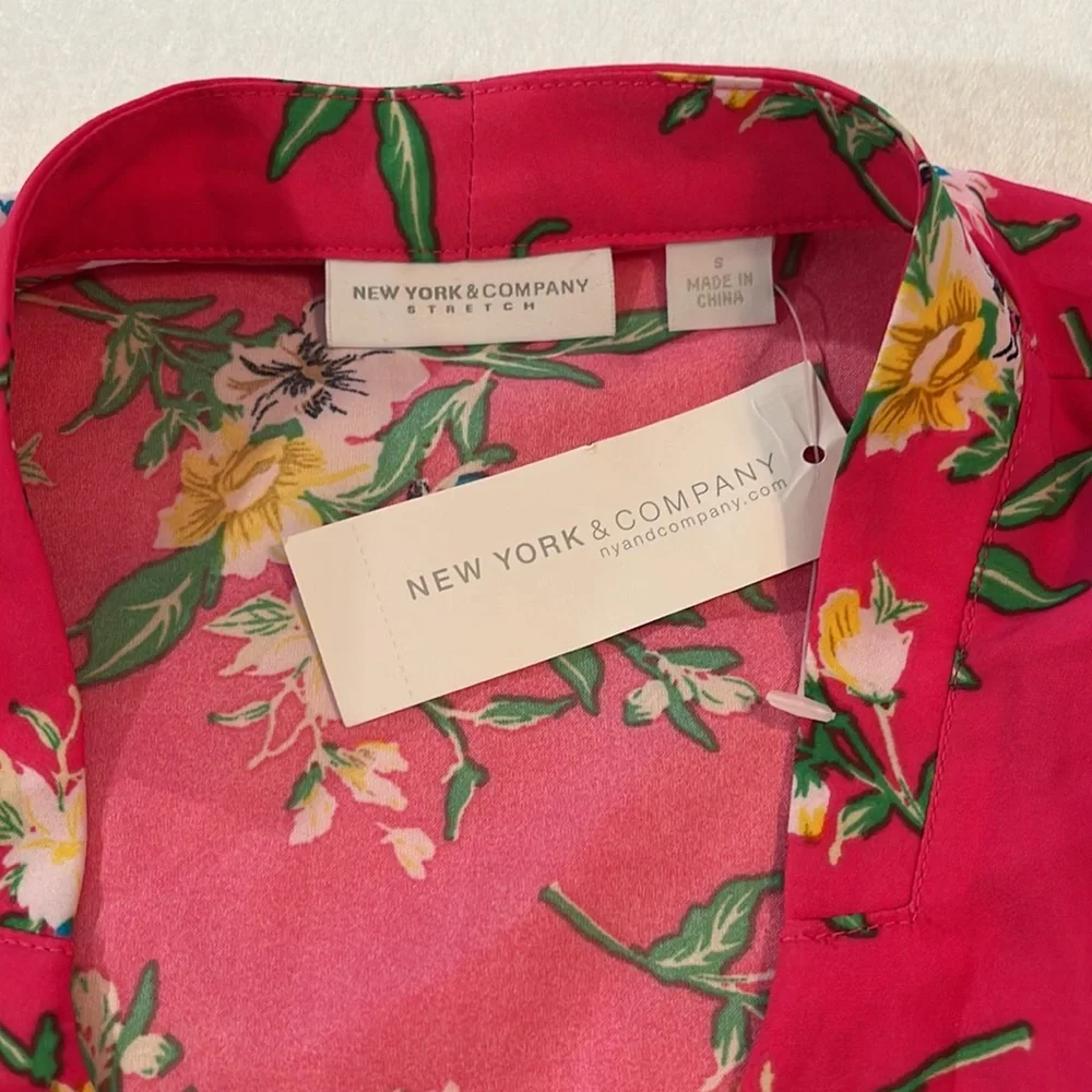 NWT New York & Company Women’s Sleeveless Maxi Wrap Around Floral Dress Size S - Picture 9 of 9